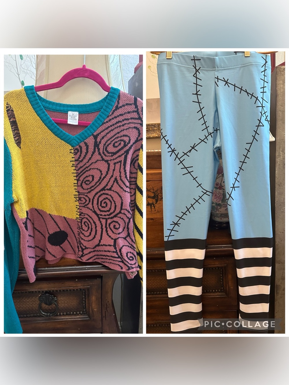 Disney Sally Nightmare Before Christmas V-Neck Sweater